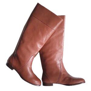 NWOT J. Crew Classic Leather Booker Boots 6.0 Caramel Brown